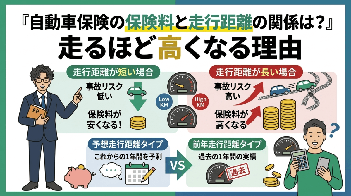 自動車保険の保険料と走行距離の関係は？走るほど高くなる理由